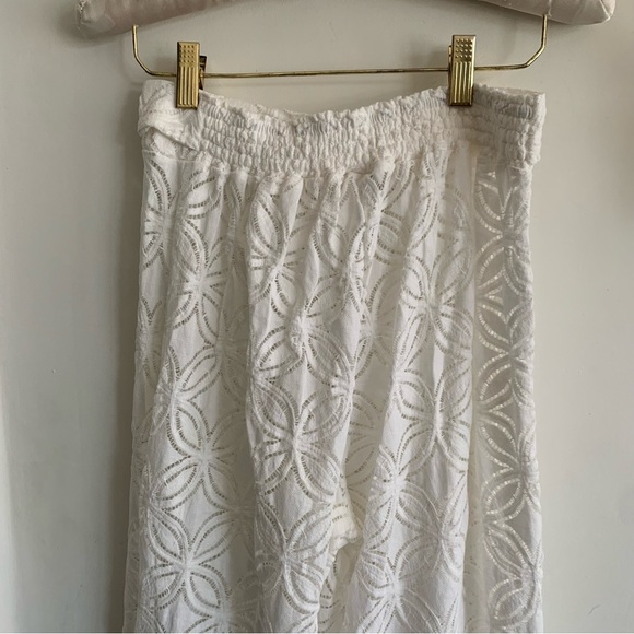 TRINA TURK WHITE CROCHET PANTS - Picture 9 of 13